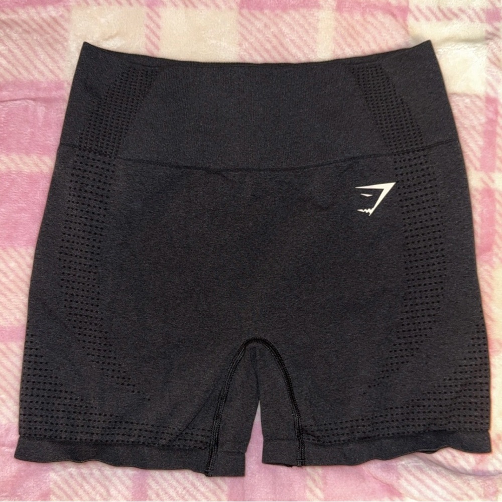Gymshark Black Seamless High-Rise Bike Shorts